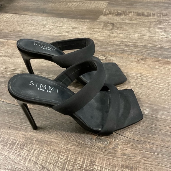 Simmi London Wide Fit Skye Padded Mules Size 6 - Picture 8 of 10